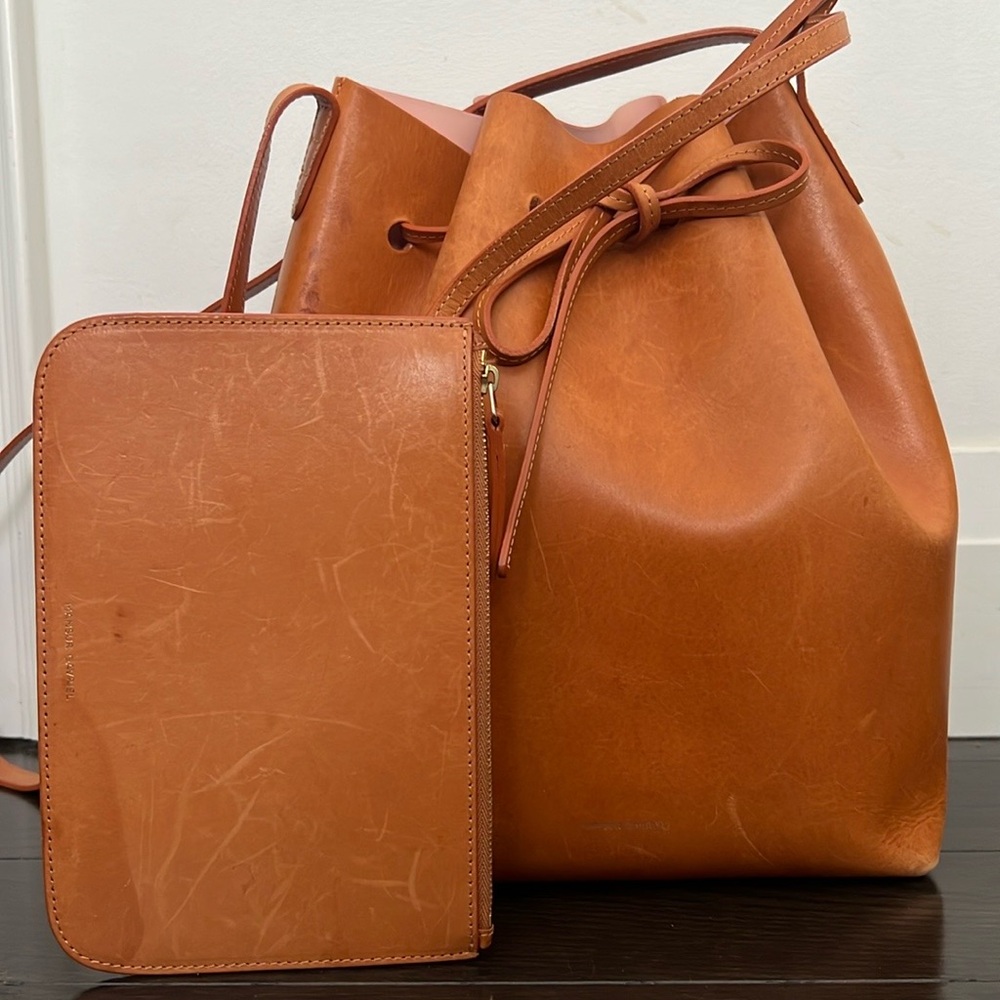 Mansur Gavriel Bucket Bag with Matching Pouch